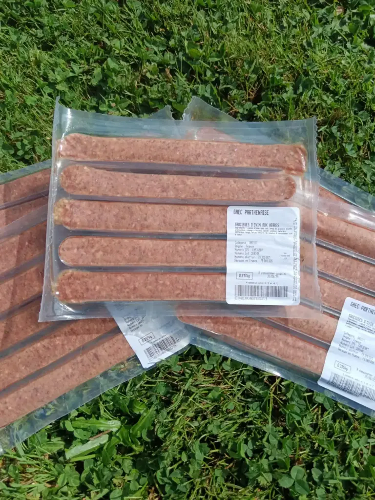 Saucisses de brebis - Herbes